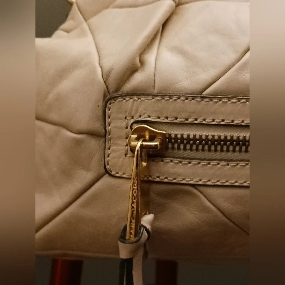 Vintage Marc Jacobs quilted ivory genuine leather shoulder bag - Picture 6 of 16